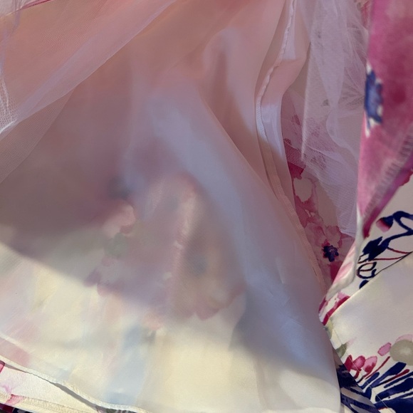 NWT Eliza J Poppy Floral Maxi Print Block Ball Gown Dress Sz 8 Formal Event - Picture 10 of 16